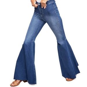 Free People size 28 Just Float On Flare Jean Wide Bell Bottom